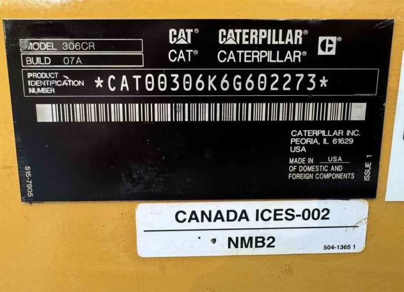 
								2021 Caterpillar 306 CR full									