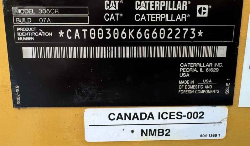 
								2021 Caterpillar 306 CR full									