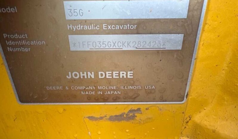 
								2020 John Deere 35G full									