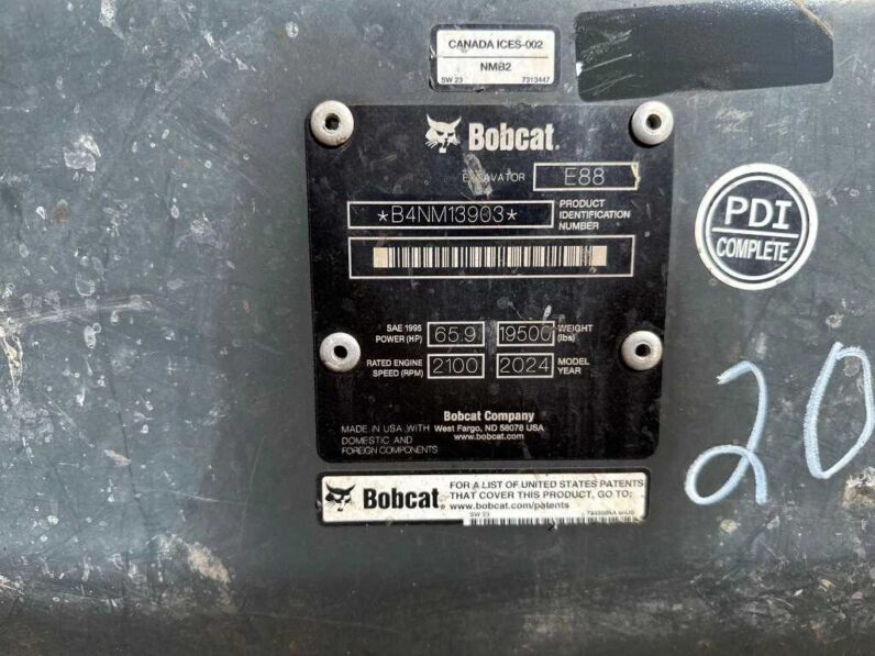 
								2024 Bobcat E88 full									