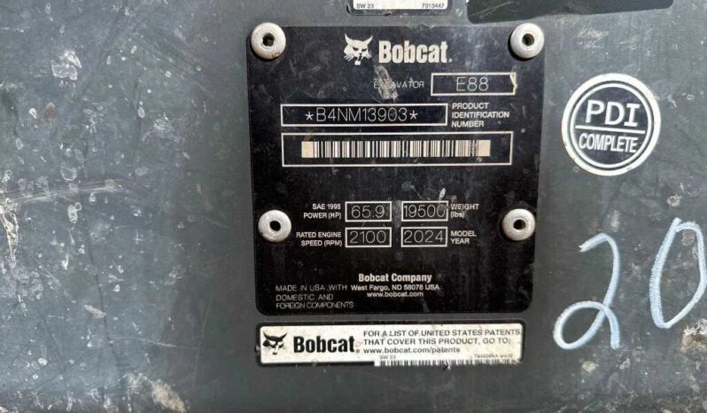 
								2024 Bobcat E88 full									